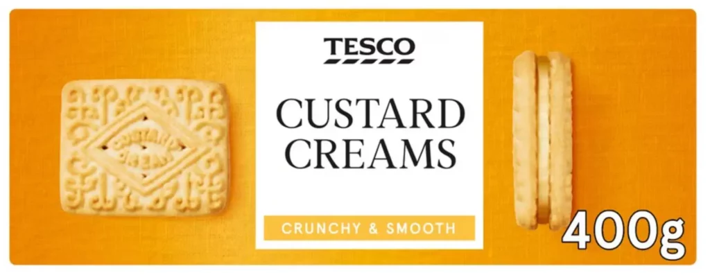 Custard Cream Biscuits from Tesco